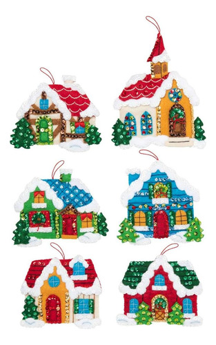 Set De Fieltro Pueblo Navideño Bucilla