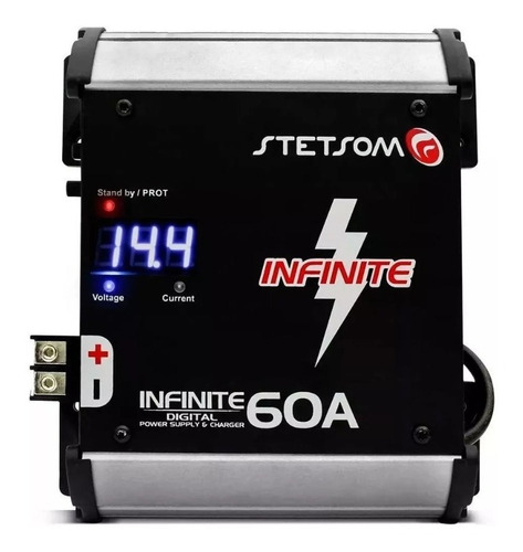 Imagem 1 de 6 de Fonte Automotiva Stetsom Infinite 60a Amp Bivolt Digital 12v