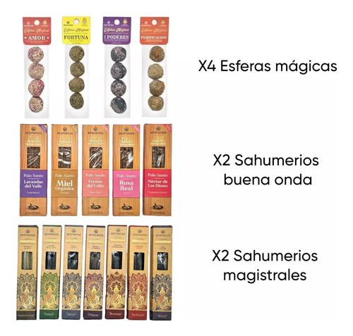 Kit Emprendedor Aromanza/iluminarte 40 Productos. Variedad