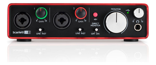 Focusrite Scarlett 2i2 2a Geração Interface De Áudio Lacrada