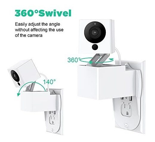 2 Soporte Pared Para Wyze Cam Spotlight V3 V2 Giratorio