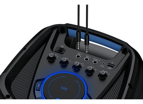 Bocina Philips Party Speaker Bluetooth Con Efectos De Luz Pa Negro