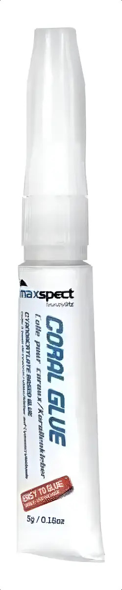 Maxspect Coral Glue 5g Cola Cianoacrilato Fixação Corais Aquário Branco