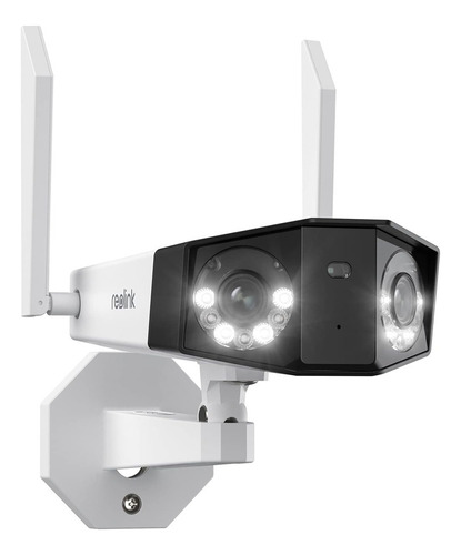 Câmera Segurança Reolink Duo2 4k Wifi Lente Dupla Branca