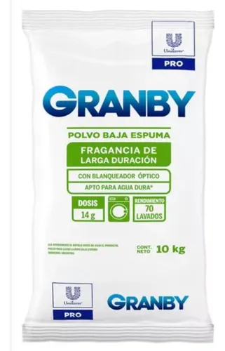 Jabon En Polvo Baja Espuma Granby X 10 K