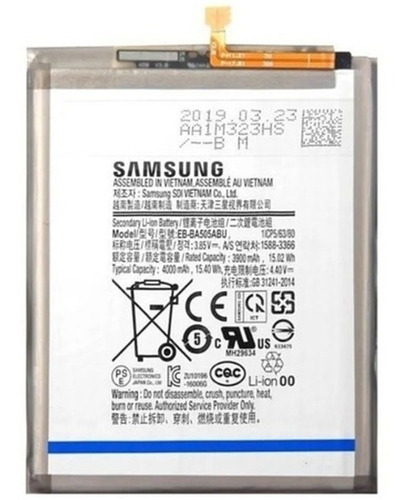 Bateria Samsung A30 30dia Garantía Tienda