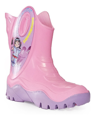 Bota De Hule Bubbles Gummers Moon Ii Rosa/lila Niña 