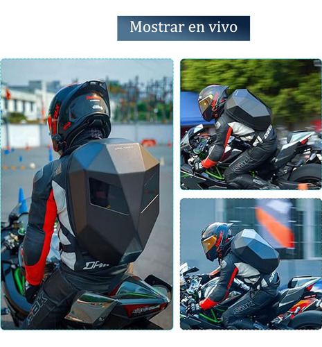 Mochilas Para Moto Ojos De Led,incluye Un Banco De Energía