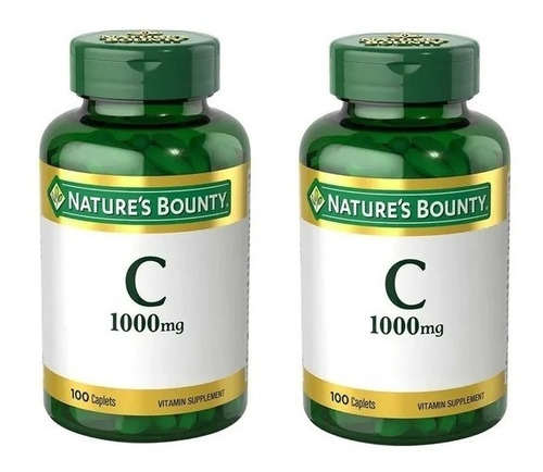 2 X 1 Vitamina C Nature's Bounty 100u X 1gr Mejora Defensas