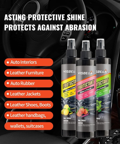 Brillo Y Protector De Cuero 300ml Aroma Limon