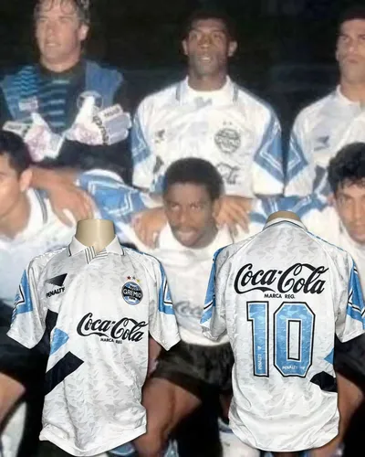 Camisa Grêmio Penalty 1993 | 1994 Dener Away Coca Cola Rara