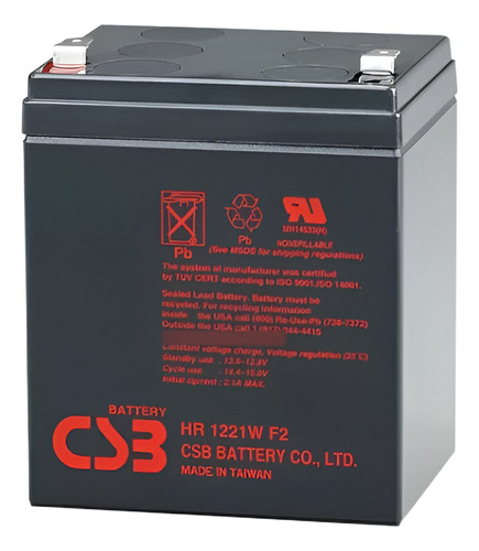 Bateria Sellada Libre De Mantenimineto Csb Hr1221w 12v 5.1a