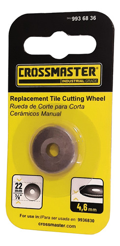 Rueda Corte Para Corta Cerámicos Manual Crossmaster 9936836