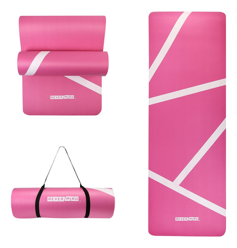 Mat Yoga Resistente Pilates Extra Grueso 15mm Nbr + Correa