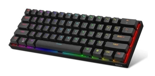 Imagen 2 de 7 de Teclado Gamer Mecanico 60% Pc Rgb Noga Ganon 60% Switch Blue
