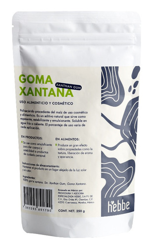 Gelificante Transparente Cosmetico Goma Xantana Xanthan 250g