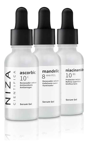 Kit Renovadores Faciales Serum X3 A Eleccion Gabinete Niza