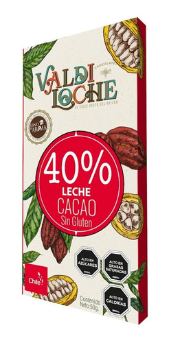 Imagen 1 de 1 de Chocolate Leche 40% Cacao