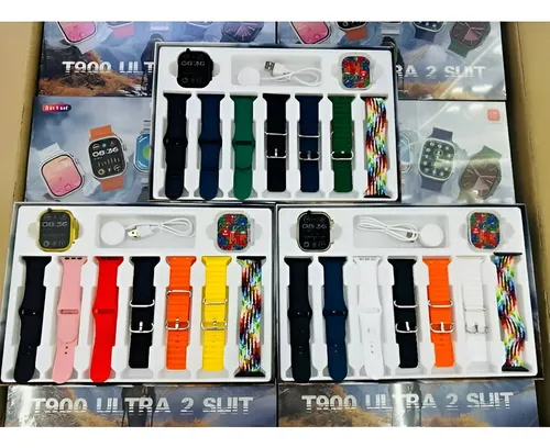 comprar Reloj Smartwatch T900 Ultra 2 Max Suit Set 9 En 1 Combo