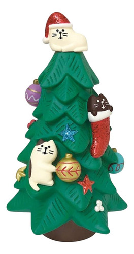 Adornos Navideños Creativos, Árbol De Navidad Del Gato