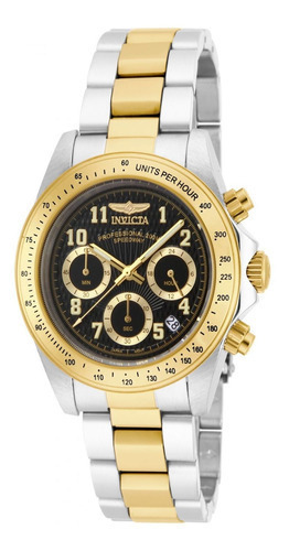 Reloj Invicta 17027 Speedway Cuarzo Hombre Color de la correa Acero Inoxidable, Oro