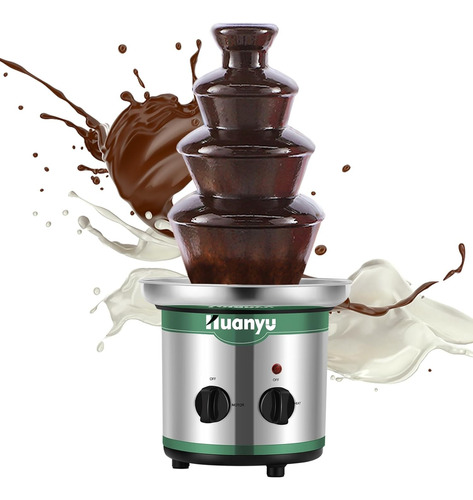 Fuente De Chocolate Fondue 4 Niveles Acero Inox