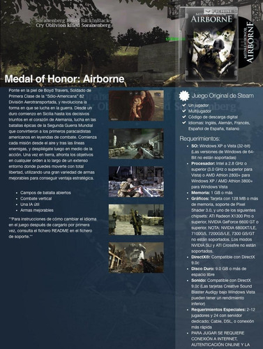 medal of honor airborne steam medal of honor airborne steam