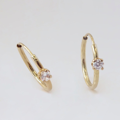 Amor Eterno - Arracadas Destello / Piercing / Oro 10k