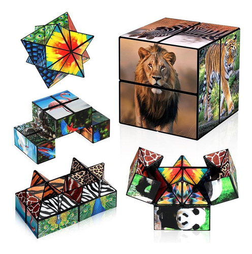 2 En 1 Estrella Cube Magic Cube Set, Infinity Cube Fidget De