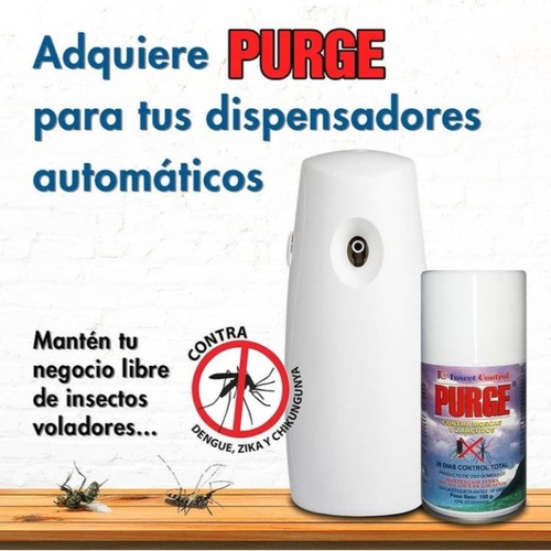 Dispensador Empotrado + Lata De Purge 198gr + Baterias. 