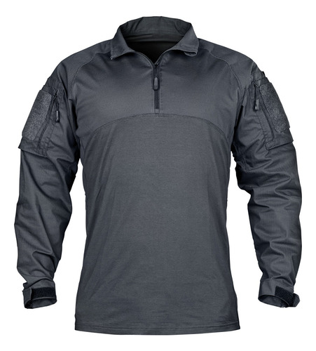 Camisa Táctica Militar Para Hombre Con Coderas Multibolsillo