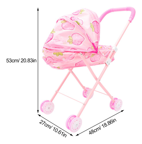 Cochecito De Bebé, Cochecito Para Niña, Juguete, Luces Adora