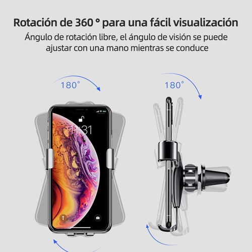 Imagen 7 de 9 de Soporte Base Ajustable Celular Auto Carro Porta Automovil