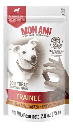 Snack Saludable Para Perros Mon Ami Trainee Human Grade 75g