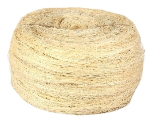 Fibra Cardada Palha De Sisal Natural 1kg