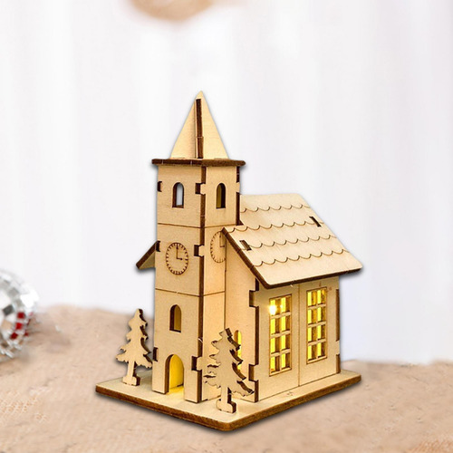Colección De Casas De Madera Sin Estilo C 9.4x7x12.5cm