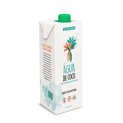 Água De Coco Integral Vitcoco 1 Litro