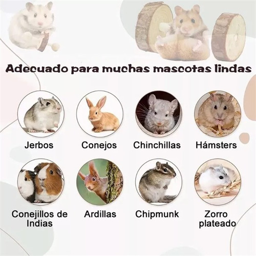 Juguetes Masticables De Conejo Hámster Con Túnel 11 Piezas Marrón