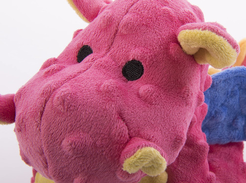 Juguete Para Perros Godog Bubble Plush Dragons Squeaky Chew