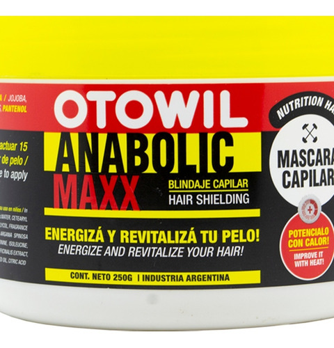 Otowil Anabolic Máscara Nutritiva Reparación Antifrizz 250g