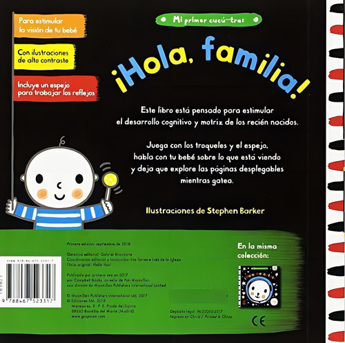 Hola, Familia!: 1 (mi Primer Cucú-tras), De Vários Autores. Editorial Ediciones Sm, Tapa Libro De Cartón En Español