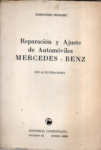 Reparacion Y Ajuste De Automoviles Mercedes Benz 