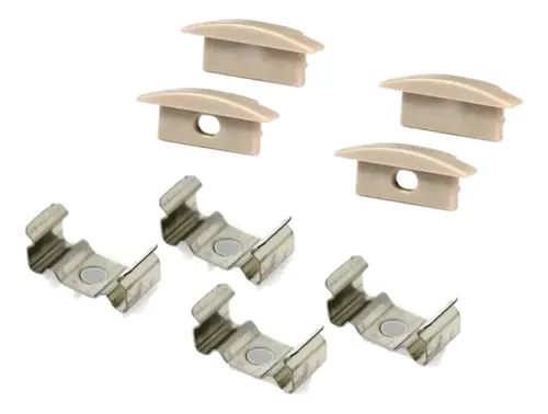comprar Tapas Y Clip Para Perfil Luz Led Superficial (20 Unidades)