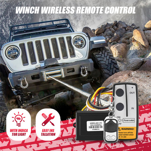 Juego De Control Remoto Inalámbrico Con Cabrestante De 12 V,