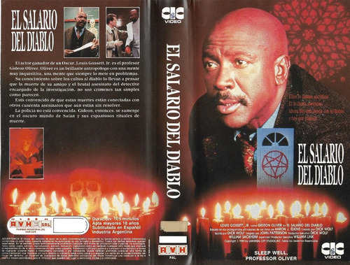 El Salario Del Diablo Vhs Terror Louis Gossett Jr