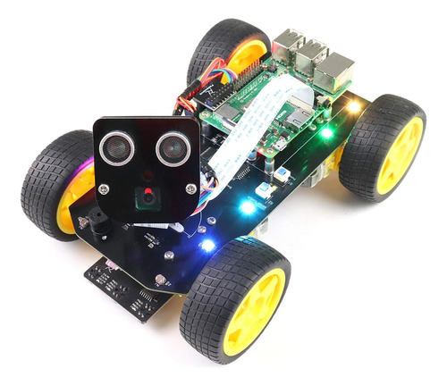 Freenove 4wd Smart Car Kit Para Raspberry Pi 4 B 3 B+ B A+, 