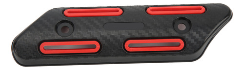 Protector Térmico De Tubo De Escape Rojo Rojo Universal Para