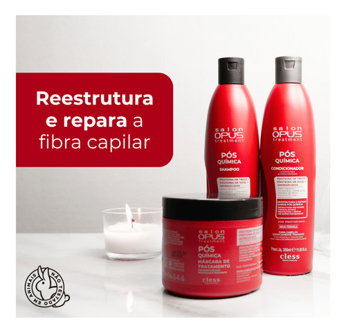 Shampoo Pós Química Salon Opus 350ml Cless Reconstrução