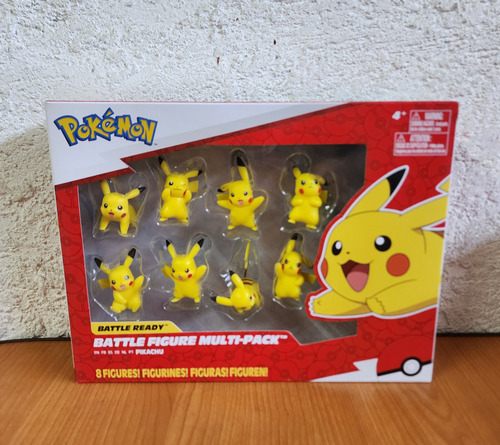 Set Pokemon Battle Ready Pikachu Multi Pack 8 Figuras