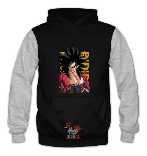 Poleron Bicolor, Goku Super Saiyan 4, Dragon Ball Gt, Anime, Xxxl